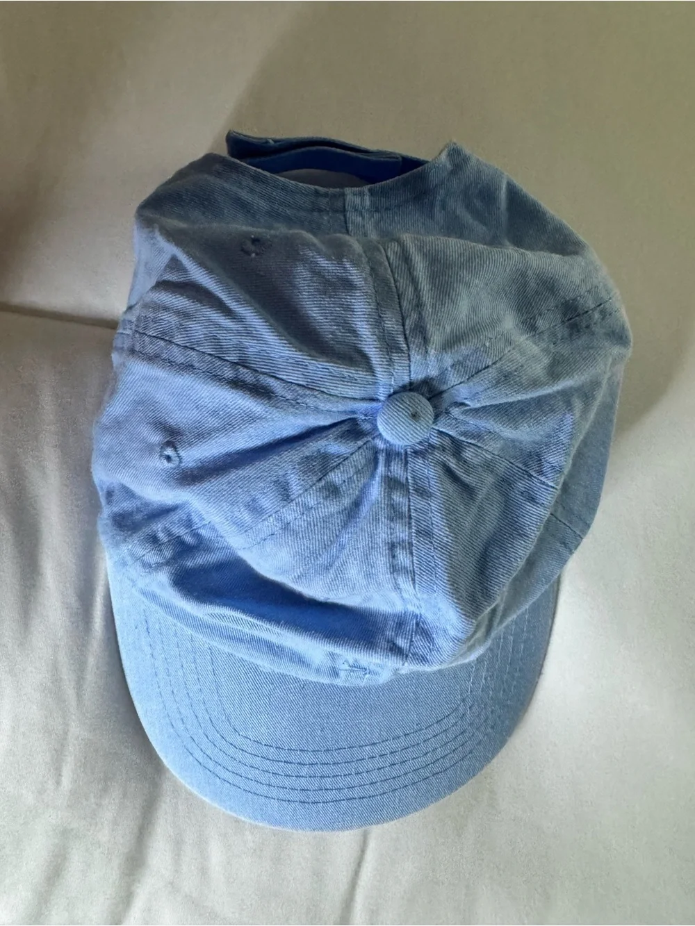 Light Blue Adjustable Baseball Cap Dad Hat One Size Casual Unisex Cotton Style